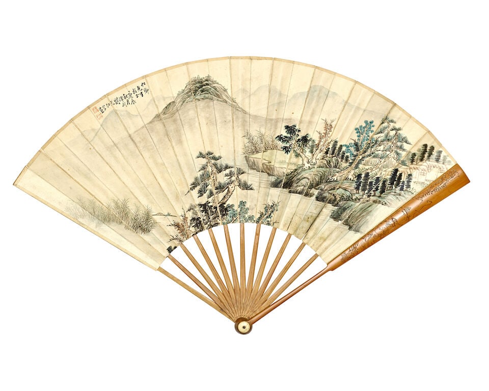JIN ZHIZHONG (1908-1963); LIU YUANJIANG (20TH CENTURY); HOUQIANREN (20TH CENTURY) Landscape; Red... - 2