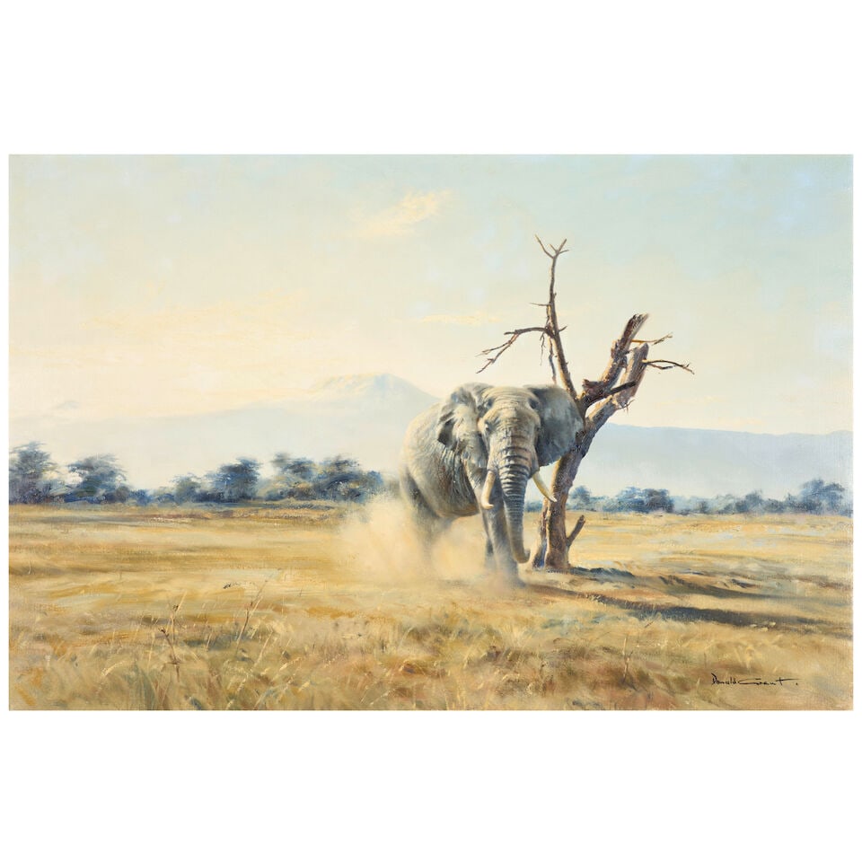 DONALD GRANT (1930-2001) Elephant - First Light, Kilimanjaro (1 of 4)