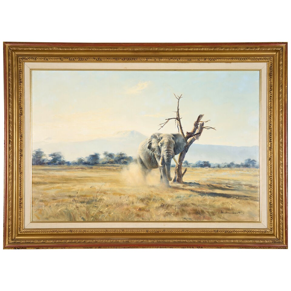 DONALD GRANT (1930-2001) Elephant - First Light, Kilimanjaro - 2