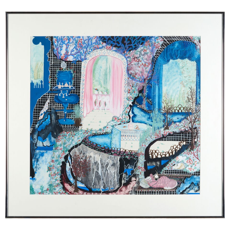 HALA SHOUKAIR (B. 1957) A Fantastical Interior Scene - 4