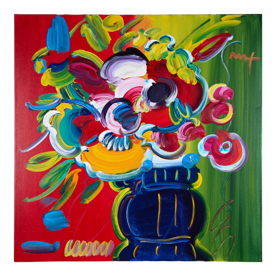 PETER MAX (B. 1937) Vase of Flowers Series 83 VER IV #2 (1 of 4)