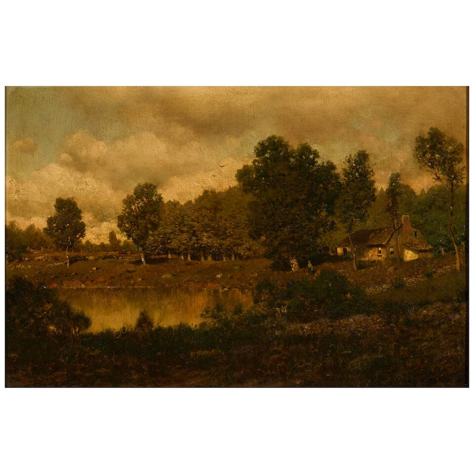 HENRY PEMBER SMITH (1854-1907) Connecticut Landscape: HENRY PEMBER SMITH (1854-1907) Connecticut Landscape signed and dated 'Henry P. Smith - 84' (lower right) oil on canvas 12 1/8 x 18 1/8 in (30.8 x 46.0 cm) Painted in 1884 Footnotes: Provenance Mr.
