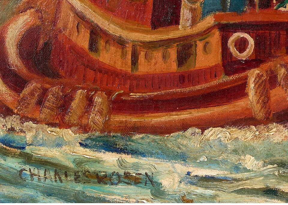 CHARLES ROSEN (1878-1950) New York Harbor - 2