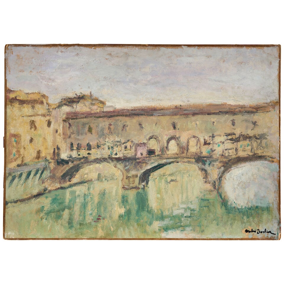 ANDRÉ BARBIER (1883-1970) Florence, le Ponte Vecchio - 3