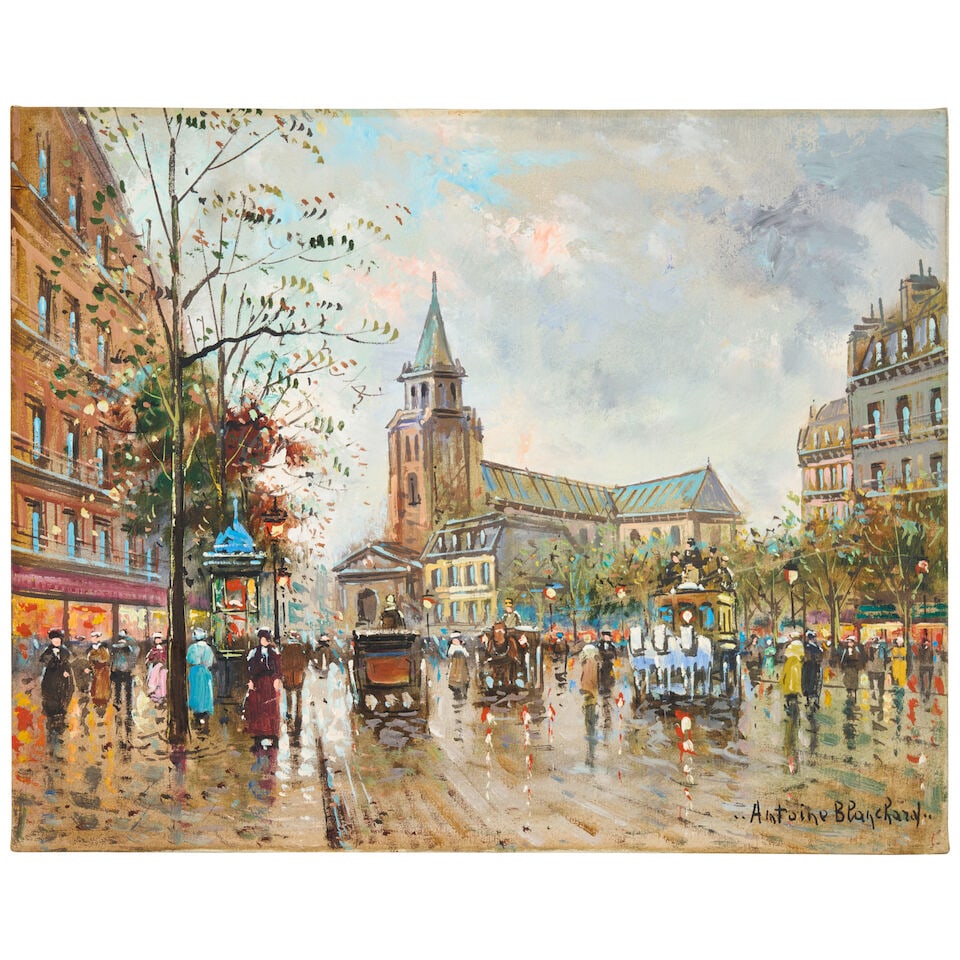 ANTOINE BLANCHARD (1910-1988) Street Scene (1 of 3)