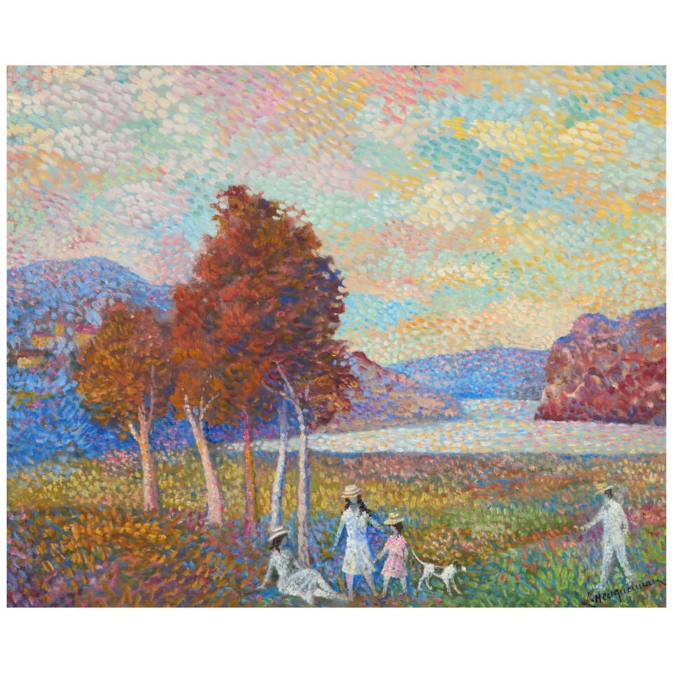 LUCIEN NEUQUELMAN (1909-1988) Promenade en Famille (1 of 4)