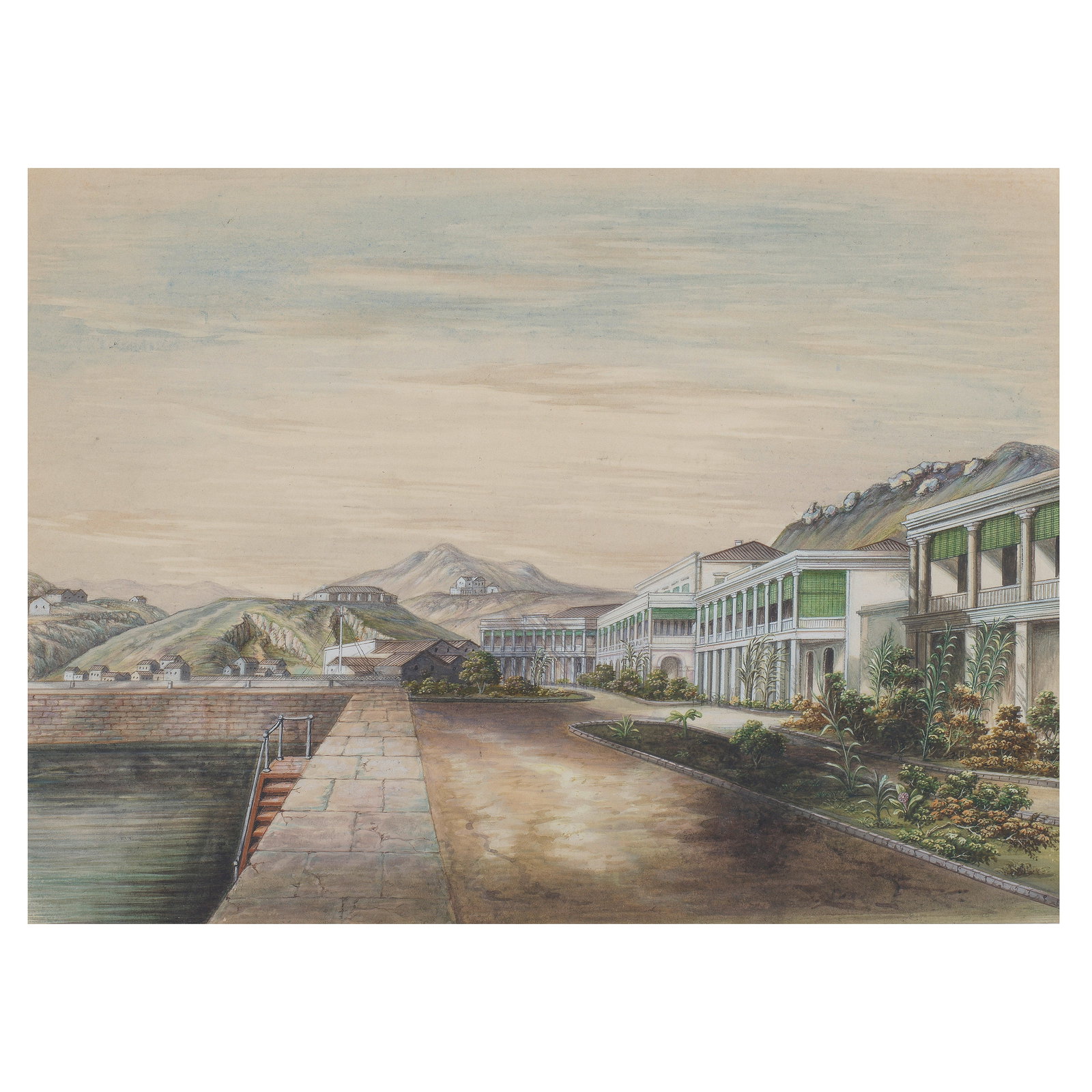 CHINESE ARTIST (CIRCA 1850) Spring Gardens, Hong Kong (1 of 1)