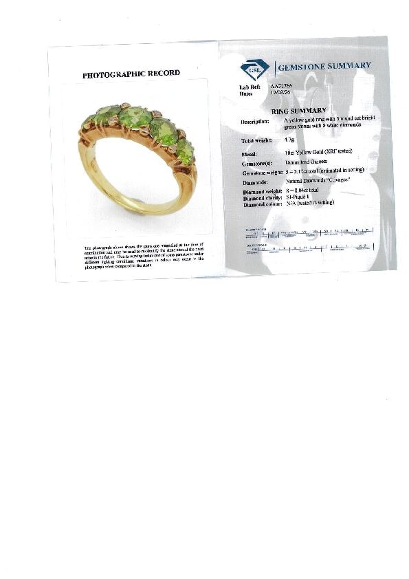 DEMANTOID GARNET RING - 3