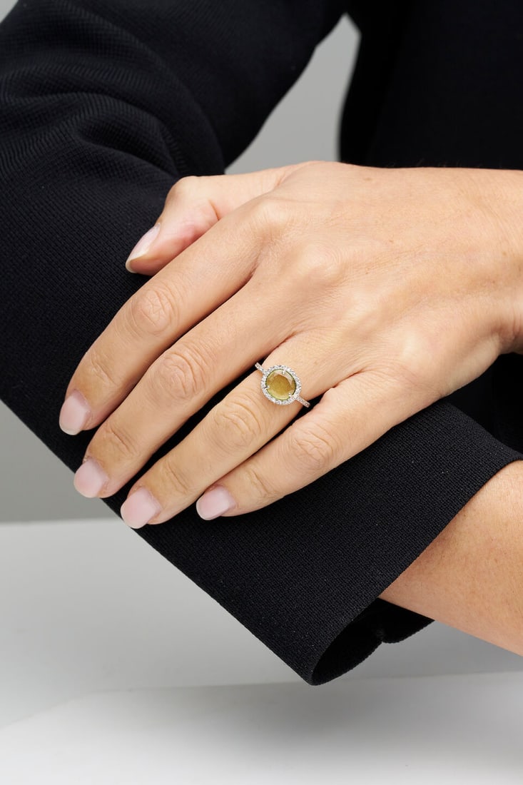POMELLATO | PERIDOT AND DIAMOND 'COLPO DI FULMINE' RING - 2