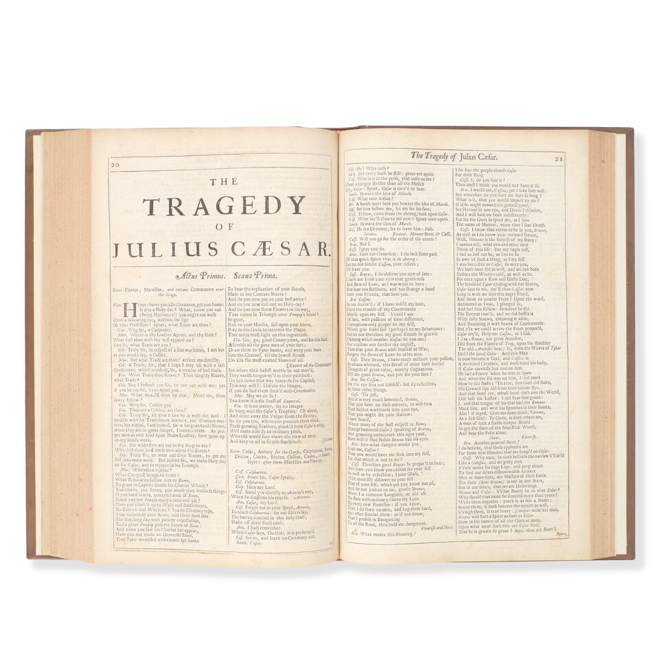 SHAKESPEARE (WILLIAM) Comedies, Histories, and Tragedies. Published according to the true Origin... - 3