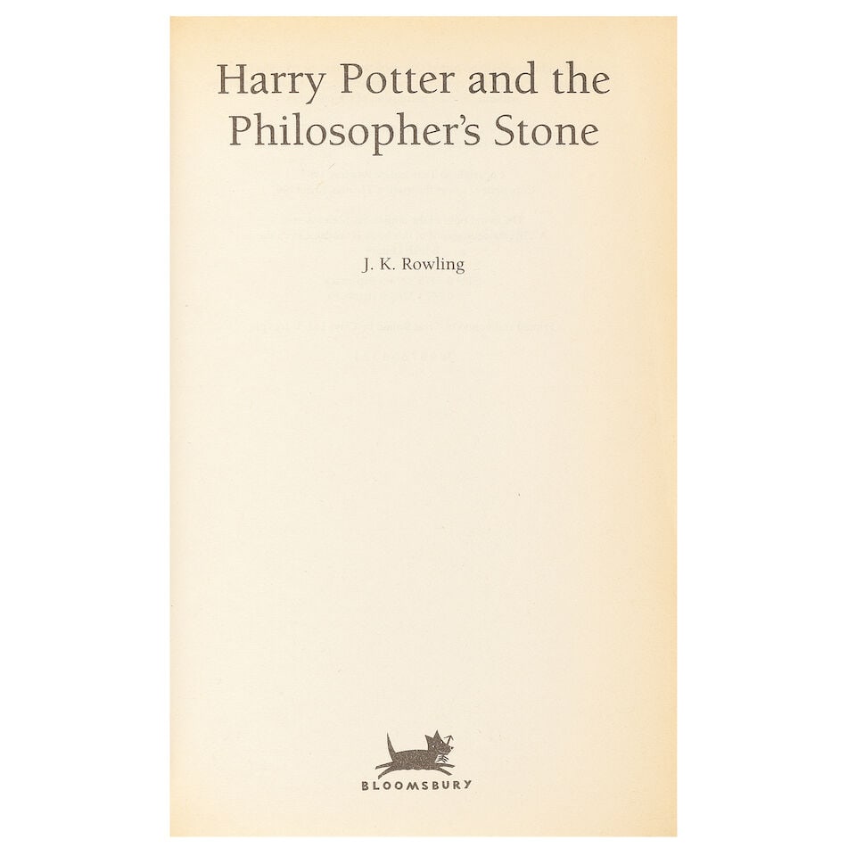 ROWLING (J.K.) Harry Potter and the Philosopher's Stone, FIRST PAPERBACK EDITION, FIRST PRINTING... - 2
