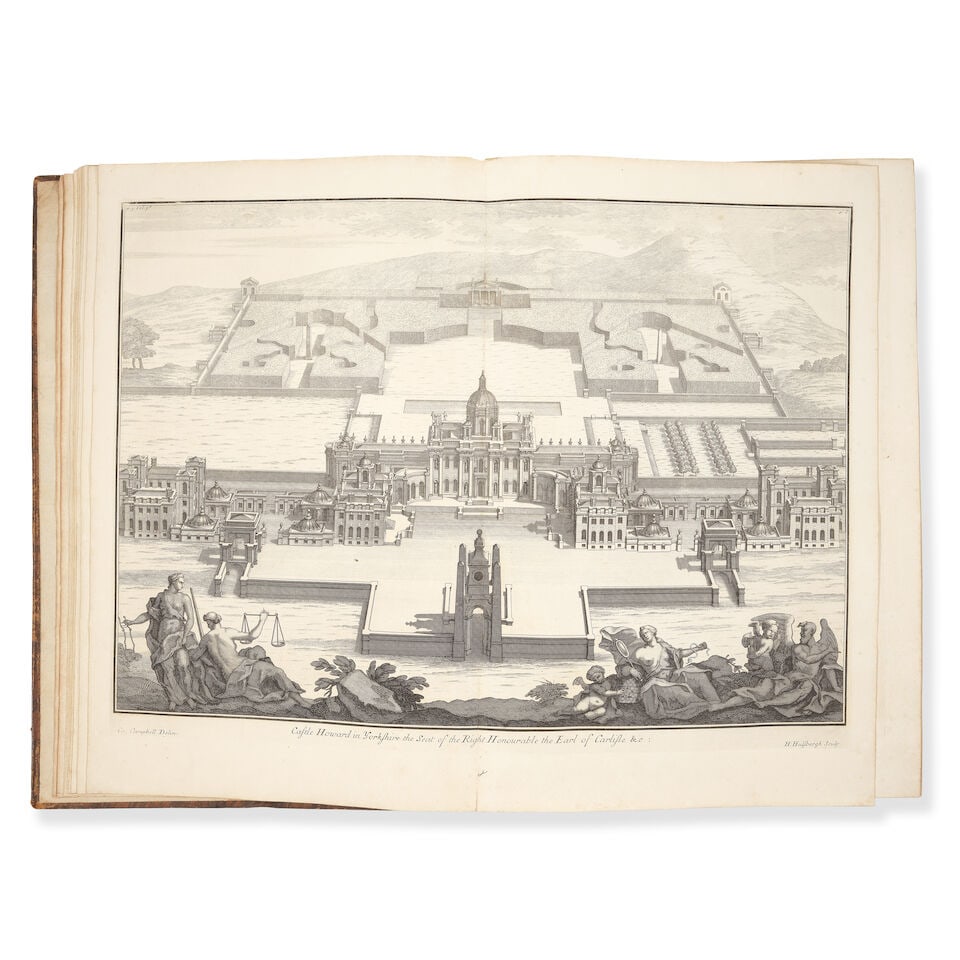 CAMPBELL (COLEN) and others Vitruvius Britannicus, or the British Architect. Containing the Plan... (1 of 5)