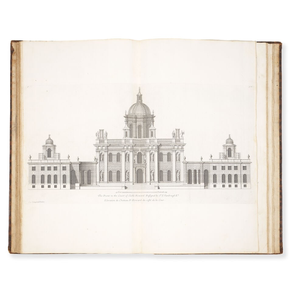 CAMPBELL (COLEN) and others Vitruvius Britannicus, or the British Architect. Containing the Plan... - 3