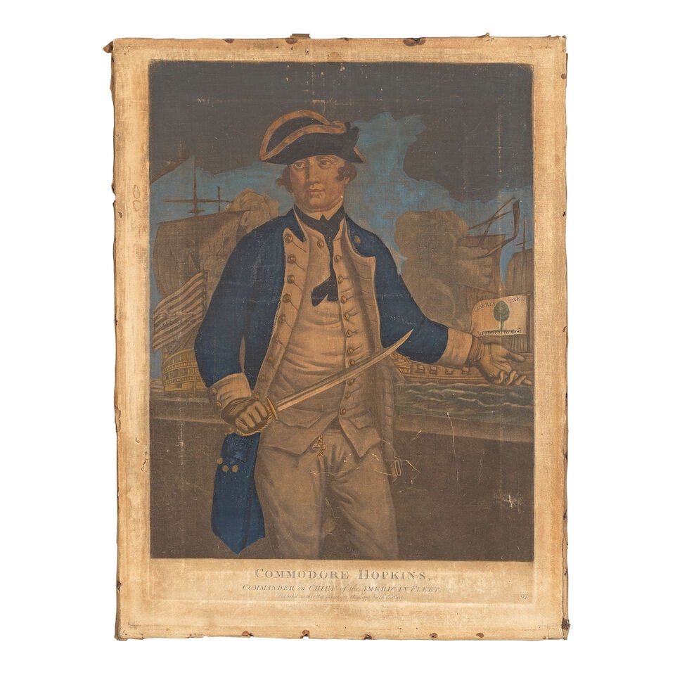 AMERICA - REVOLUTIONARY WAR. Hand-coloured Mezzotint portraits of three important American Revol... - 2