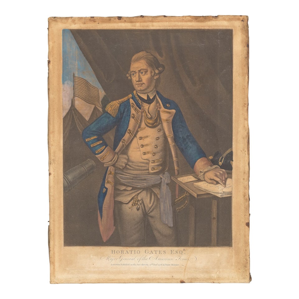AMERICA - REVOLUTIONARY WAR. Hand-coloured Mezzotint portraits of three important American Revol... - 3