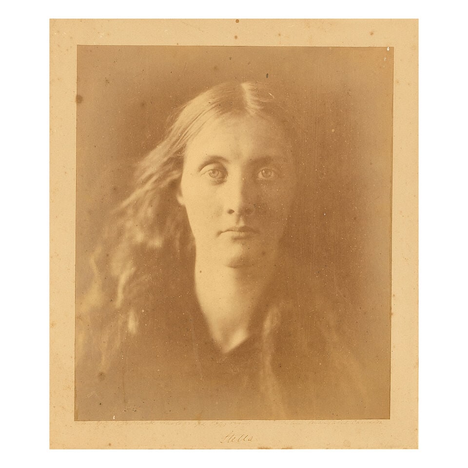PHOTOGRAPHY - CAMERON (JULIA MARGARET) 'Stella' [Julia Stephen], SIGNED AND INSCRIBED, [1867] (1 of 2)