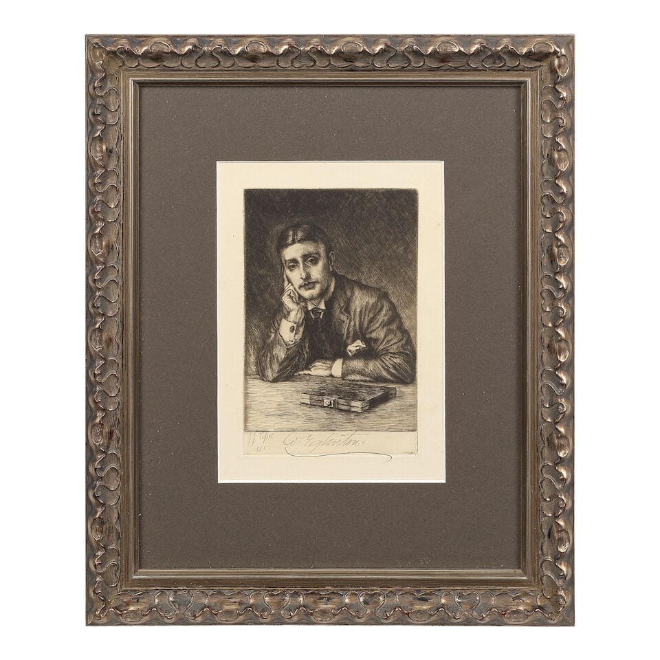 PSYCHIC AND SPIRITUALISM - TISSOT (J.J.) Etched Portrait of William Eglinton, 1863; MARRYAT. Spi... - 4