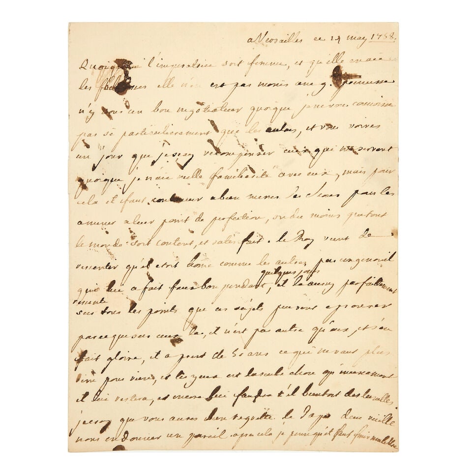 LOUIS XV Autograph letter unsigned to Etienne-François de Choiseul, comte de Stainville, Ve... (1 of 1)