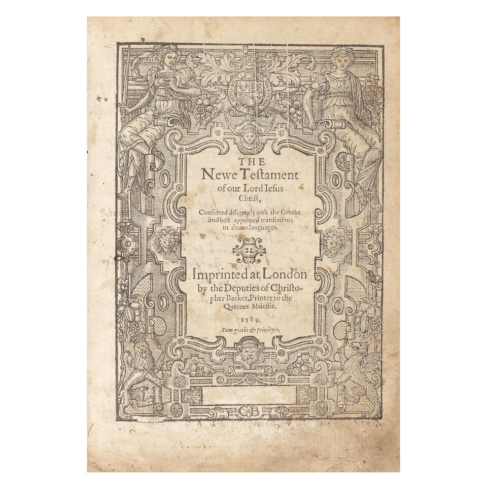 BIBLE, IN ENGLISH, GENEVA VERSION [The Bible. Translated according to the Ebrew and Greeke, and ... (1 of 2)