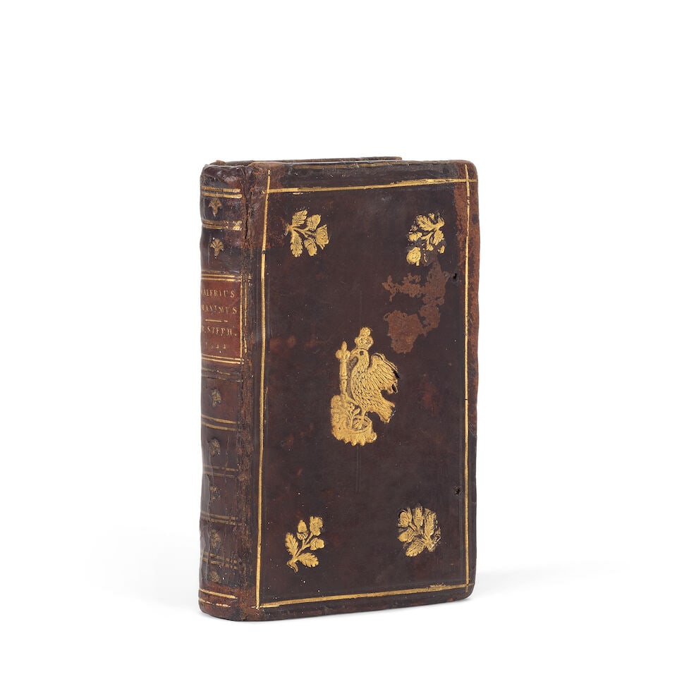 BINDING - WILLIAMSON OF ETON VALERIUS MAXIMUS. Dictorum factorumque memorabilium exempla, Paris,...: BINDING - WILLIAMSON OF ETON VALERIUS MAXIMUS. Dictorum factorumque memorabilium exempla, woodcut printer's device on title, damp-staining mainly to first half of volume, pencil markings in margins, a