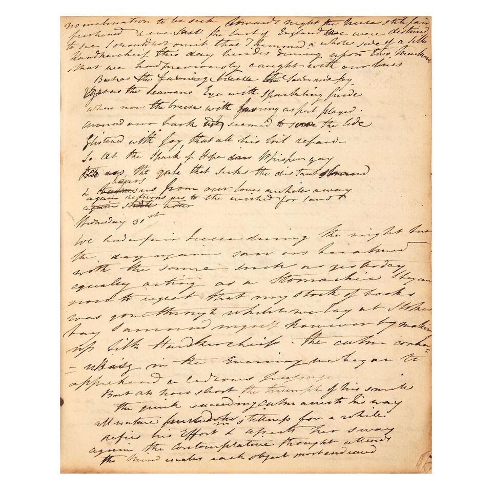 PENINSULAR WAR Manuscript journal of Lieutenant William Swabey of 'E' and 'D' Troop, Royal Hors... (1 of 2)