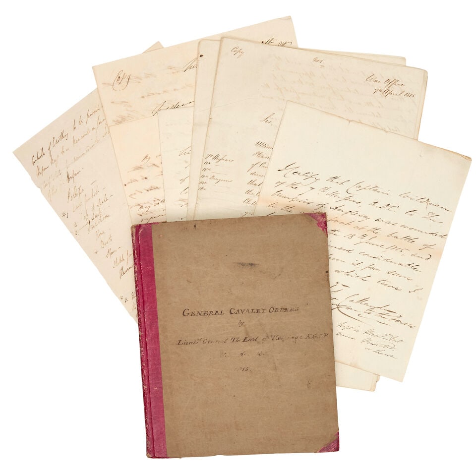 WATERLOO AND QUATRE BRAS Papers pertaining to Captain Thomas Wildman of the 7th Hussars and ADC ... - 2