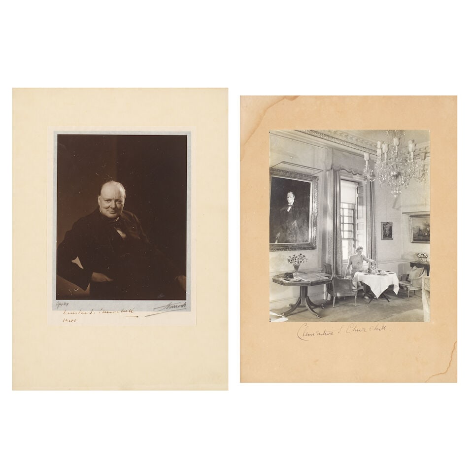 CHURCHILL (WINSTON) Portrait photograph of Winston Churchill, by Edward Steichen, SIGNED BY THE ... - 4
