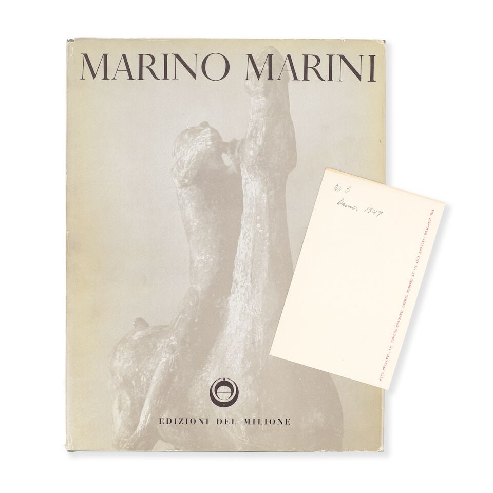 MARINI (MARINO) APOLLONIO (UMBRO) Marino Marini Sculptor, INSCRIBED WITH A FULL-PAGE RED PAINT A... - 2