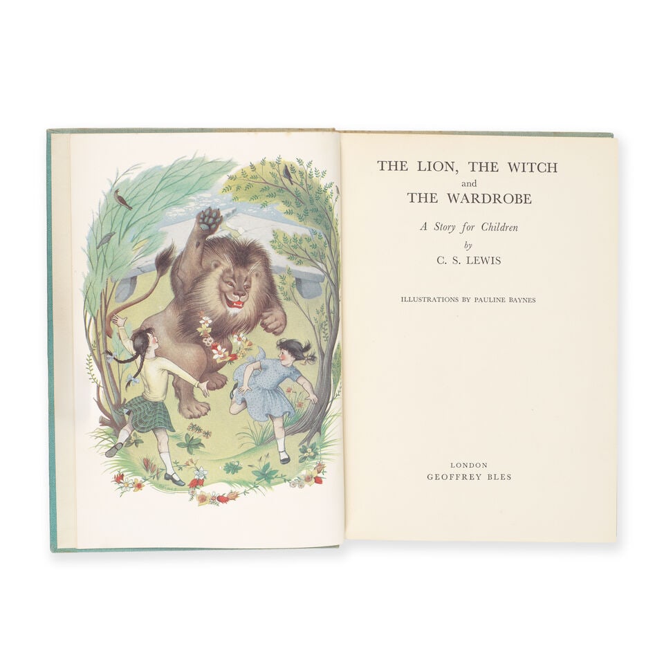 LEWIS (C.S.) The Lion, the Witch and the Wardrobe, FIRST EDITION, Geoffrey Bles, [1950] - 3