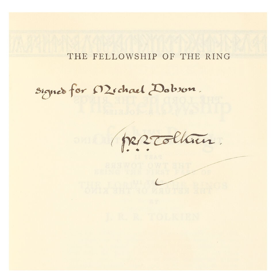 TOLKIEN (J.R.R.) [The Lord of the Rings:] The Fellowship of the Ring; The Two Towers; The Return... - 4