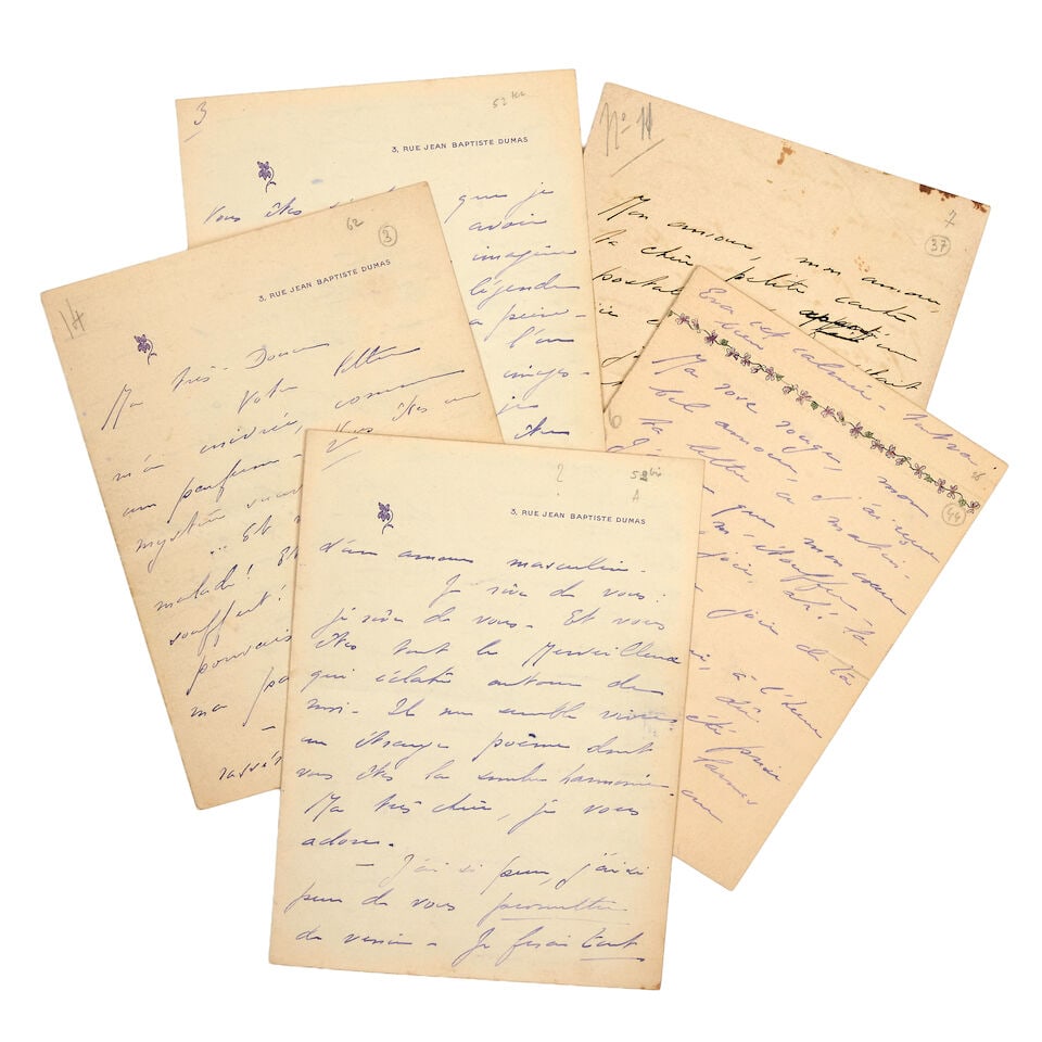 VIVIEN (RENÉE) Three autograph letters signed ('Renée'), to her lover Kérimé... (1 of 1)