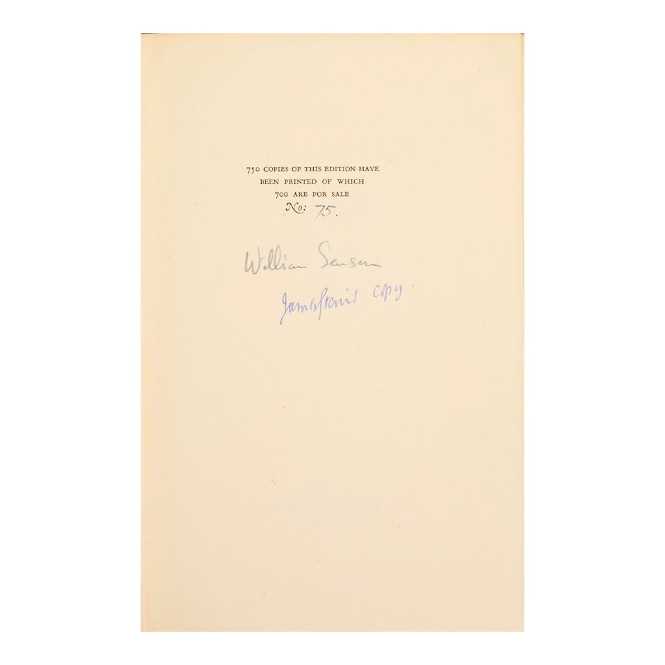 FREUD (LUCIAN, ILLUSTRATOR) SANSOM (WILLIAM) The Equilibriad, NUMBER 75 OF 750 COPIES SIGNED BY ... - 3