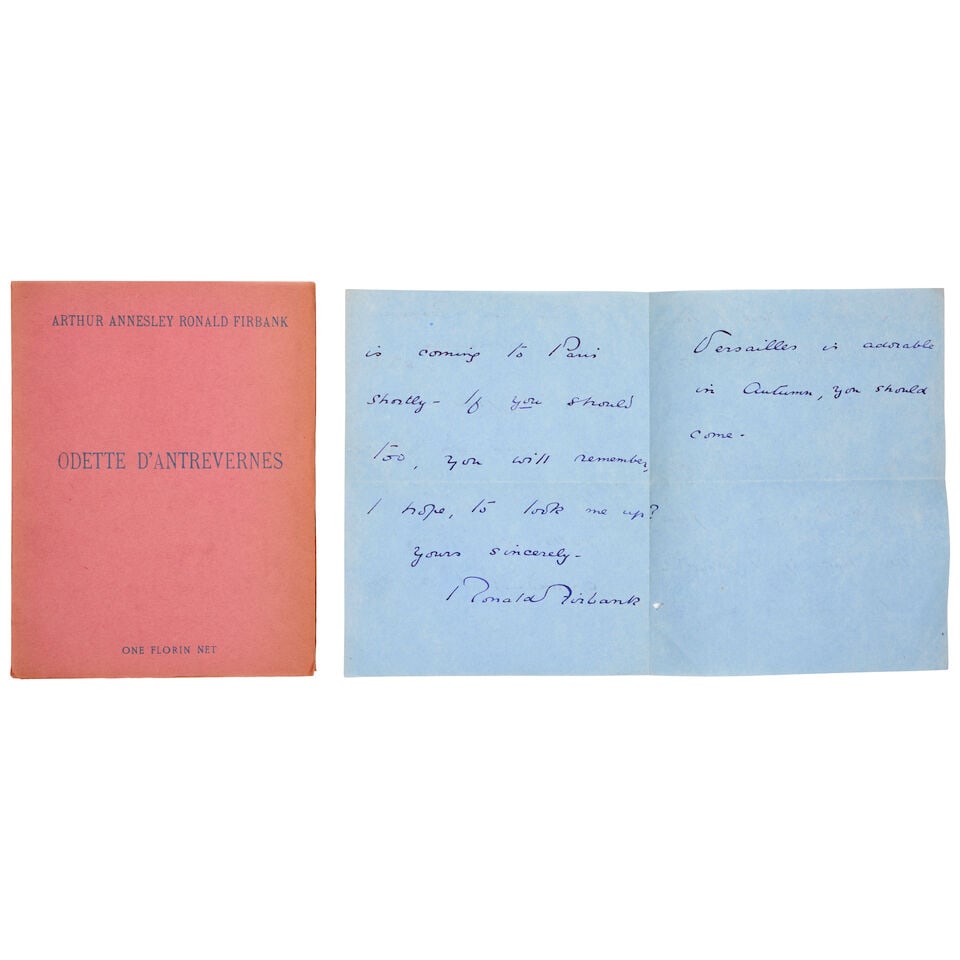 FIRBANK (RONALD) Odette d'Antrevernes and A Study in Temperament, FIRST EDITION OF THE AUTHOR'S... - 2