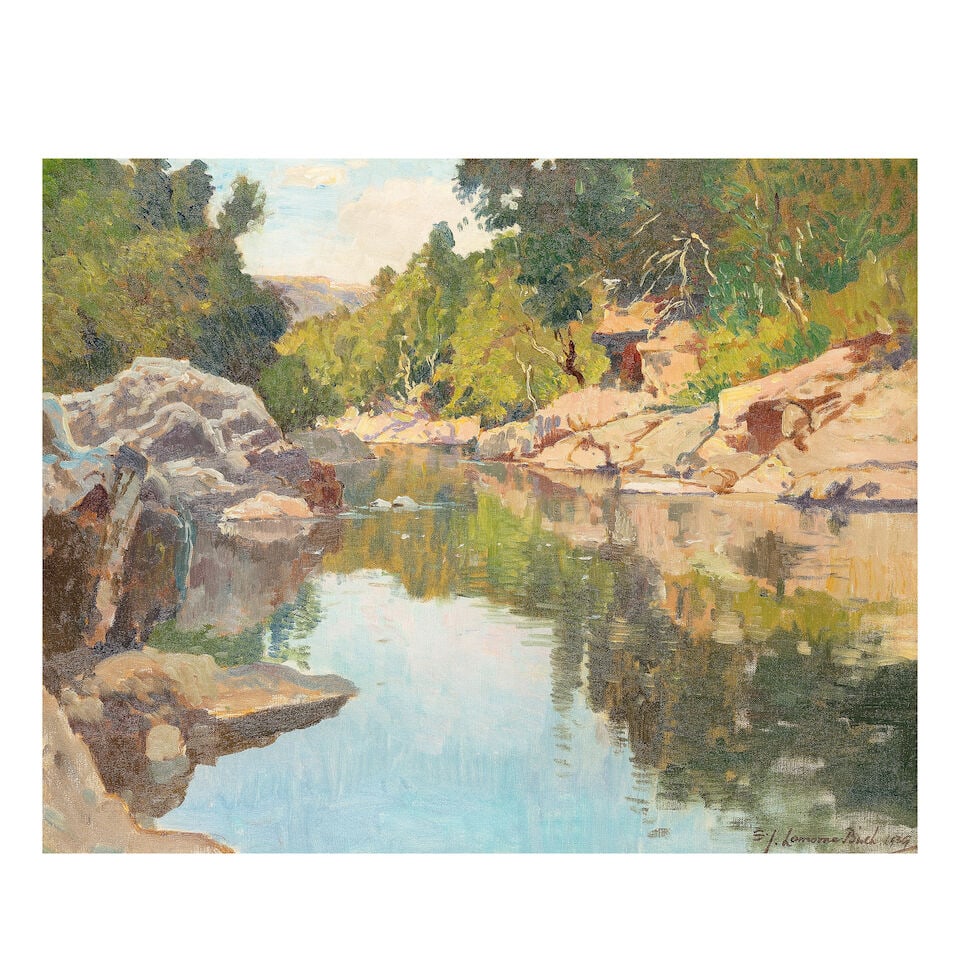 Samuel John Lamorna Birch, RA, RWS, RWA (British, 1869-1955) Clear deep pools of Spean, Inverlochy (1 of 3)