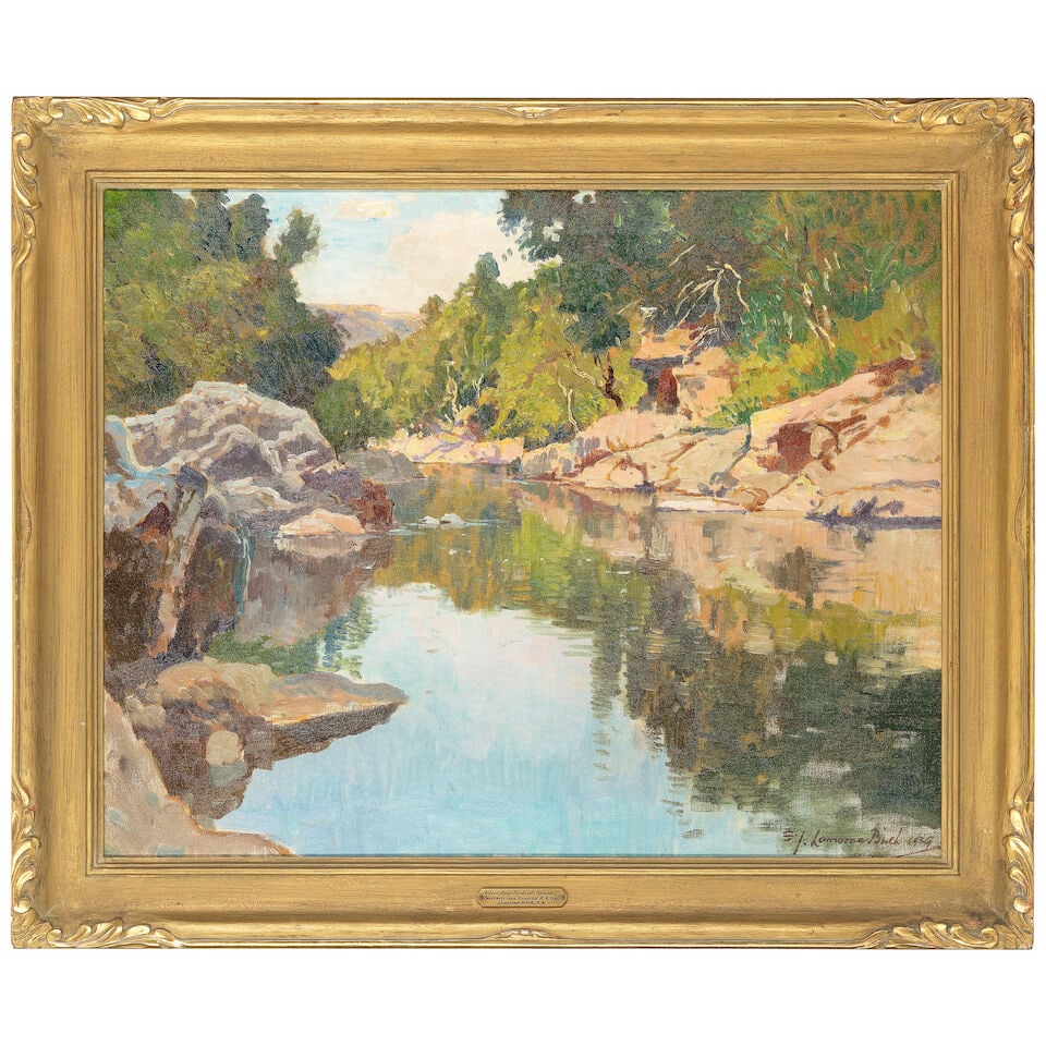 Samuel John Lamorna Birch, RA, RWS, RWA (British, 1869-1955) Clear deep pools of Spean, Inverlochy - 2