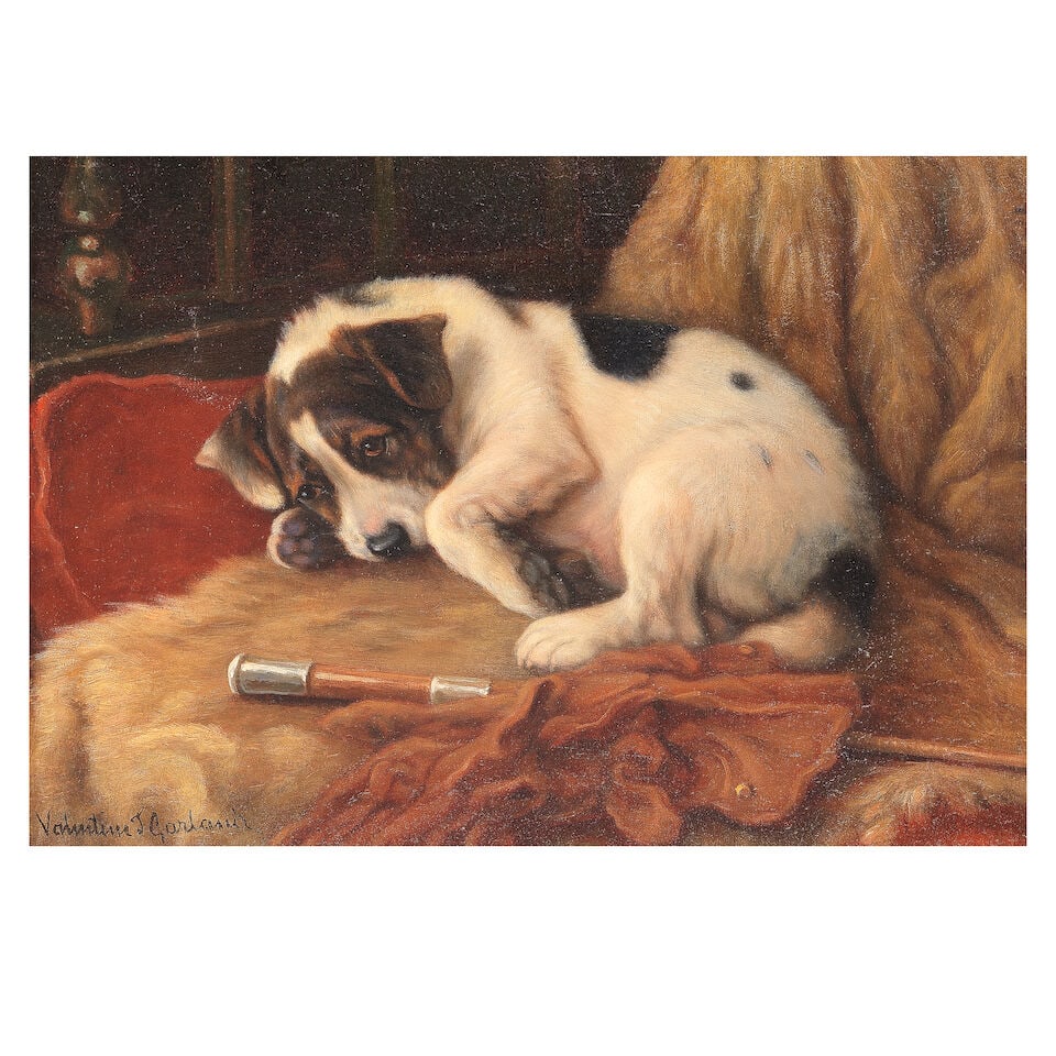 Valentine Thomas Garland (British, 1868-1914) A good judge of comfort (1 of 3)