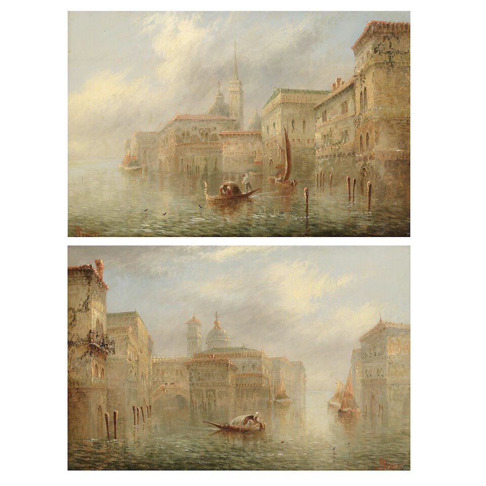 James Salt (British, 1850-1903) Venetian views (in carved frames) (1 of 7)