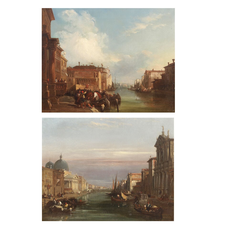 Edward Pritchett (British, 1828-1864) Views of the Grand Canal, Venice (1 of 7)