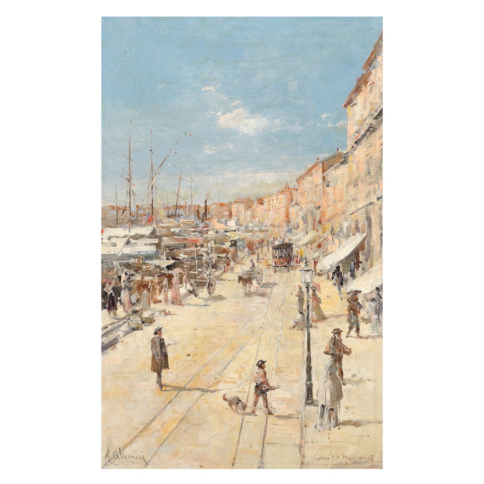 Augusto Alberici (Italian, born 1846) Corso Vittorio Emanuele, Messina, Sicily (1 of 3)