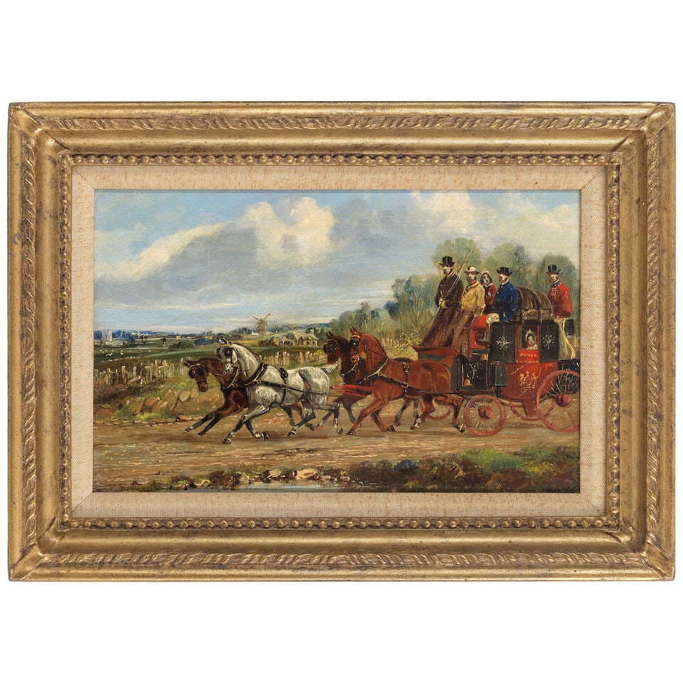 Samuel Henry Alken (British, 1810-1894) Royal Mail coach in summer; Royal Mail coach in winter - 6