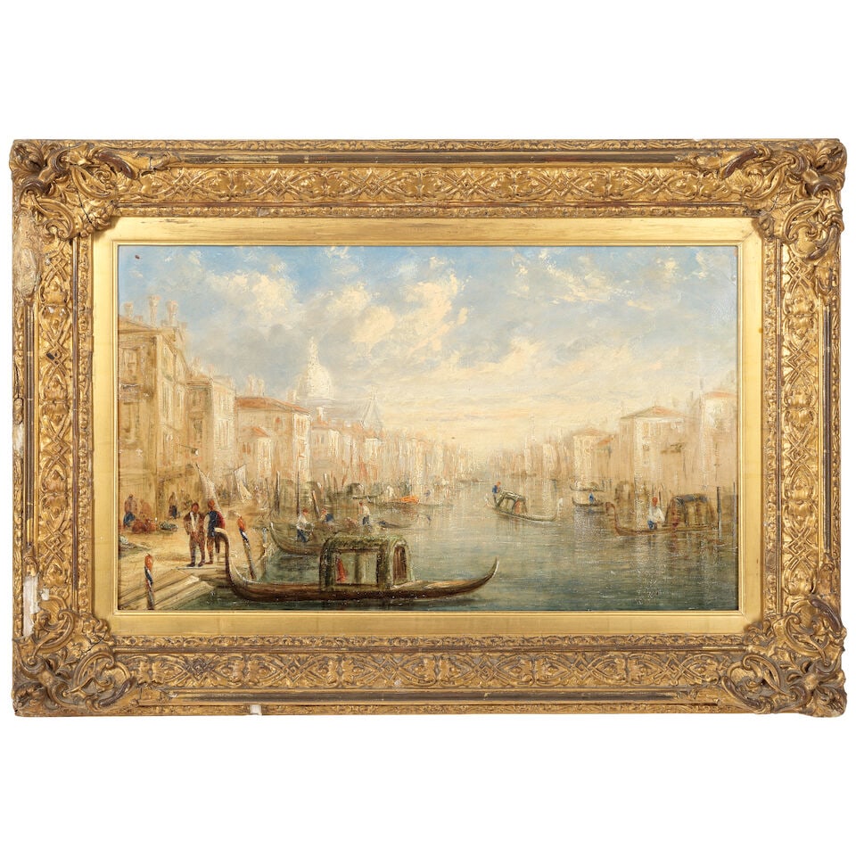 Attributed to James Salt (British, 1850-1903) Gondolas on the Grand Canal, Venice - 2