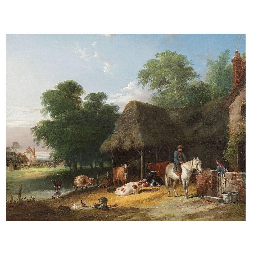 Henry Shayer (British, 1825-1894) & Charles Shayer (British, 1826-1914) At the farm gate (1 of 3)