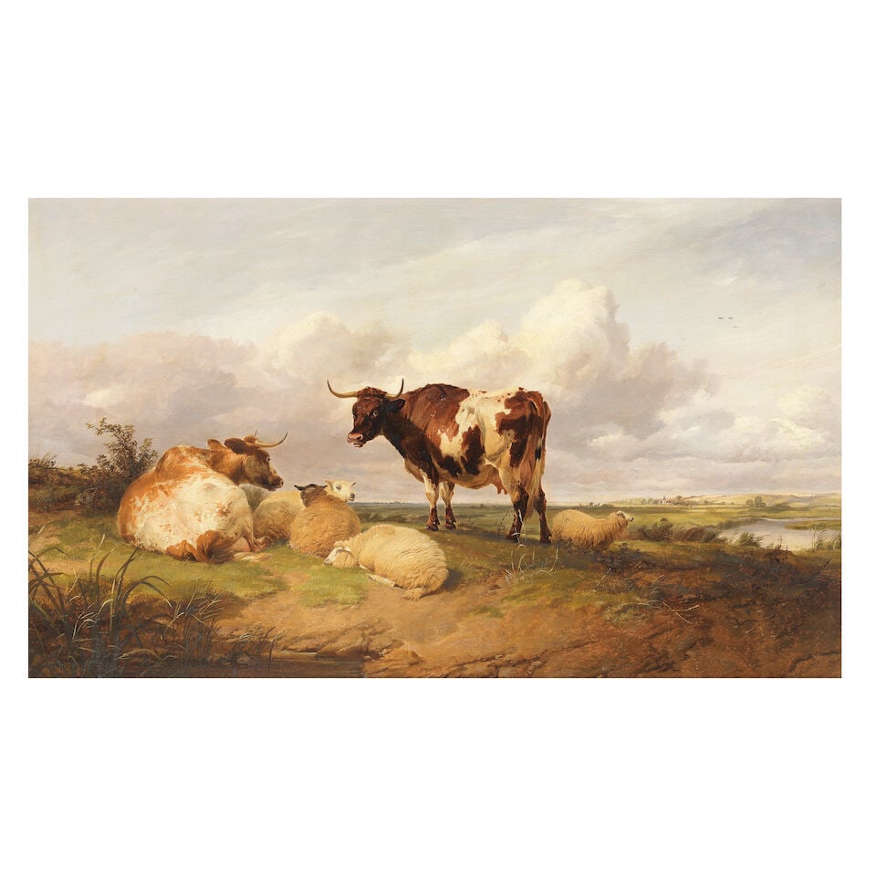 Thomas Sidney Cooper, RA (British, 1803-1902) Canterbury meadow (1 of 3)