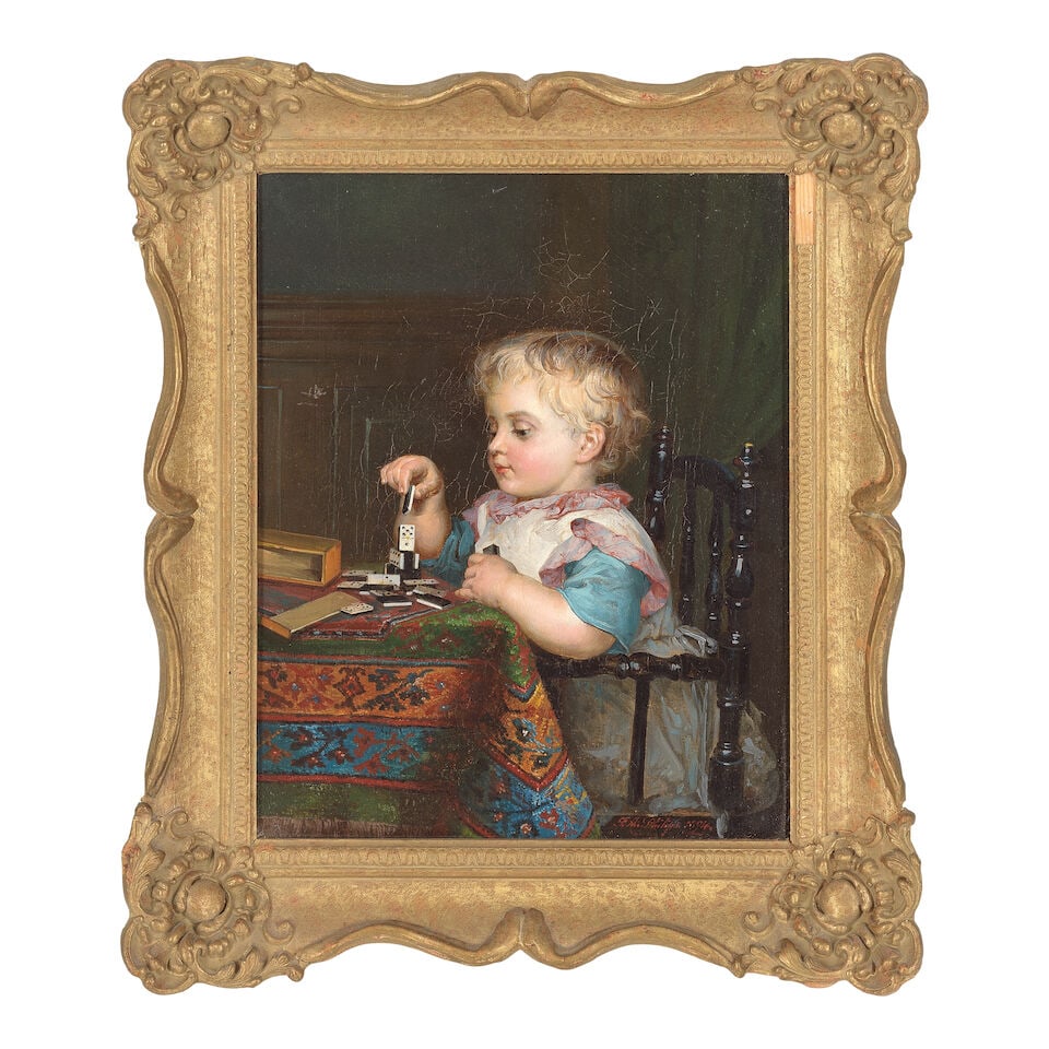Frank Albert Philips (American, 1835-1903) The nursery companions; The young player - 6