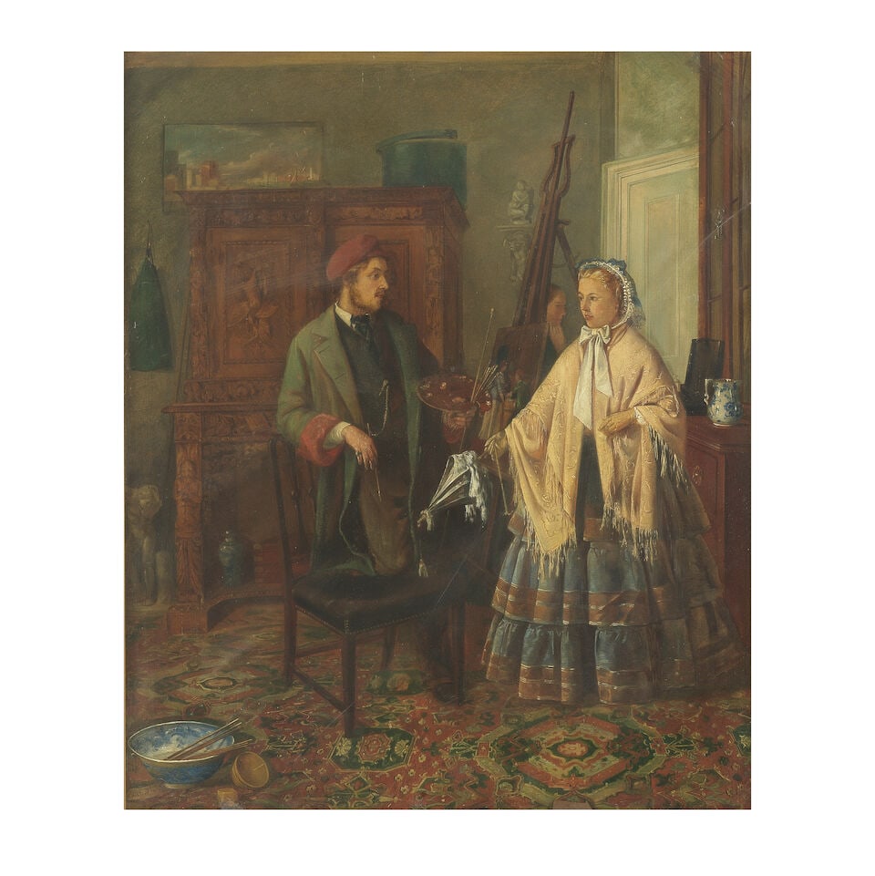 M. C. Hunt (British, 19th Century) A studio visit (1 of 3)
