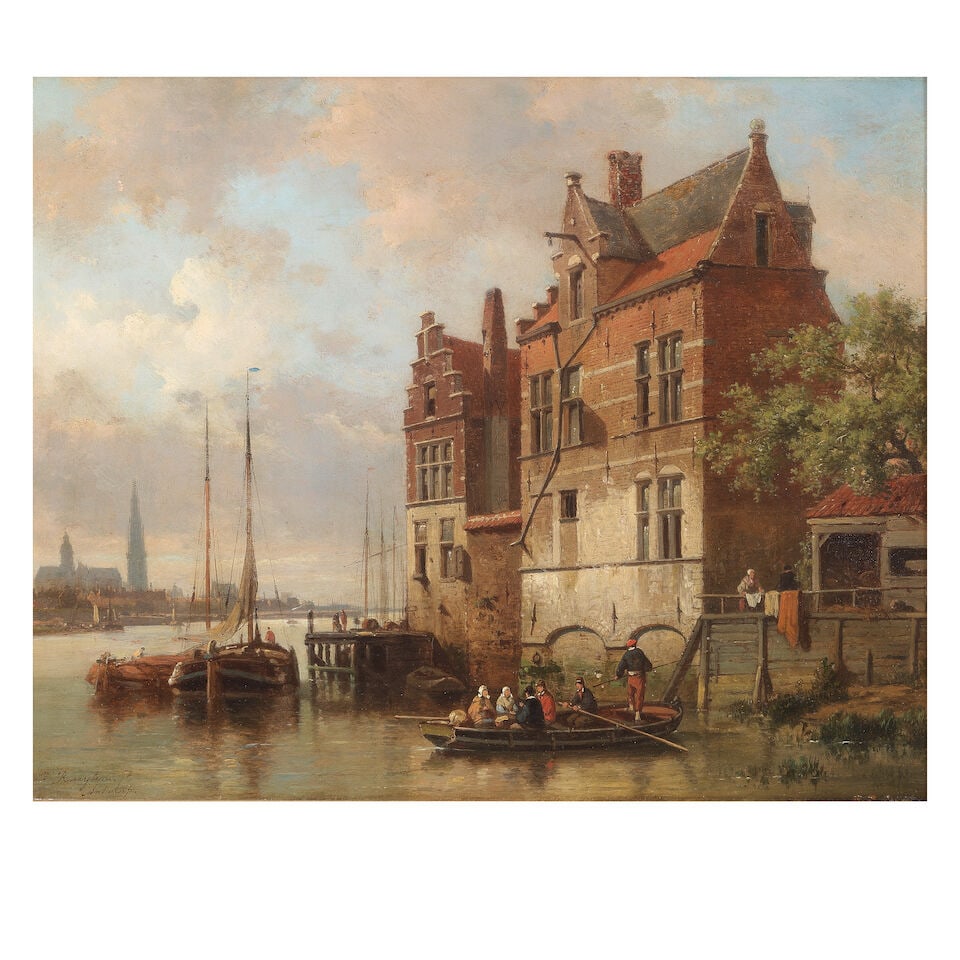 Jean (Jan) Michael Ruyten (Belgian, 1813-1881) Antwerp (1 of 3)