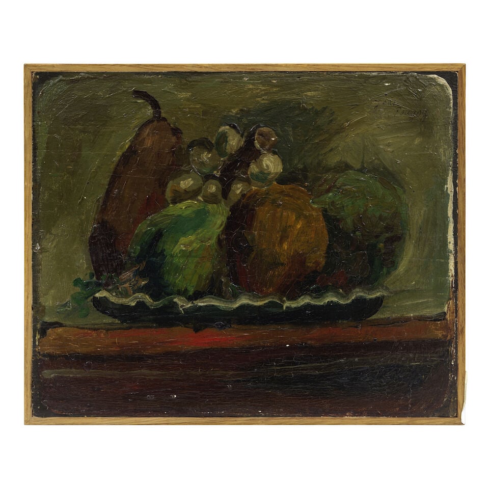 Jean Pougny (French, 1894-1956) Plate of fruit - 2