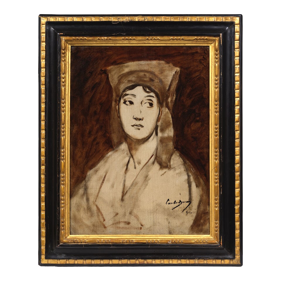 Charles Emile Auguste Carolus-Duran (French, 1838-1917) Study of an Italian girl - 2