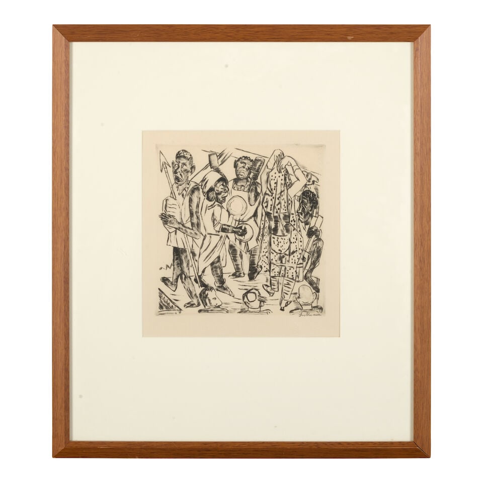 Max Beckmann (1884-1950); Niggertanz, from Der Jahrmarkt; - 2