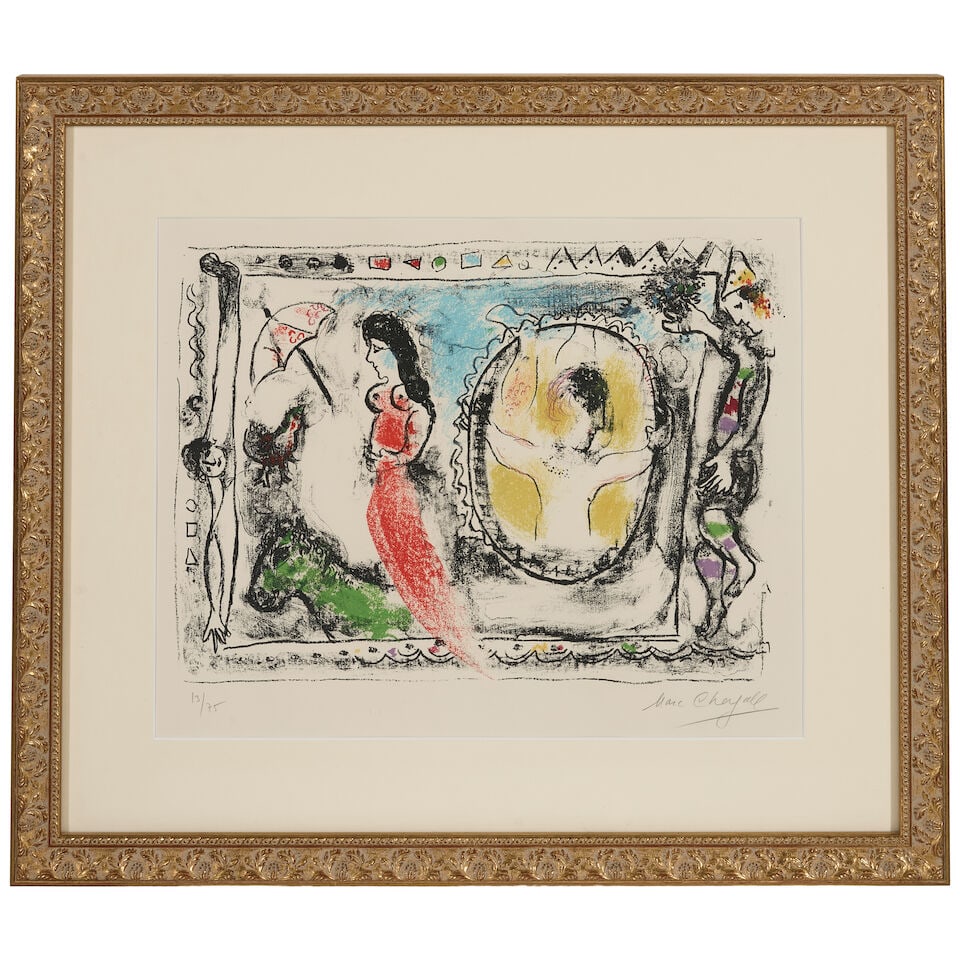 Marc Chagall (1887-1985); Femme avec Parapluie, from Derriére le Miroir; - 2